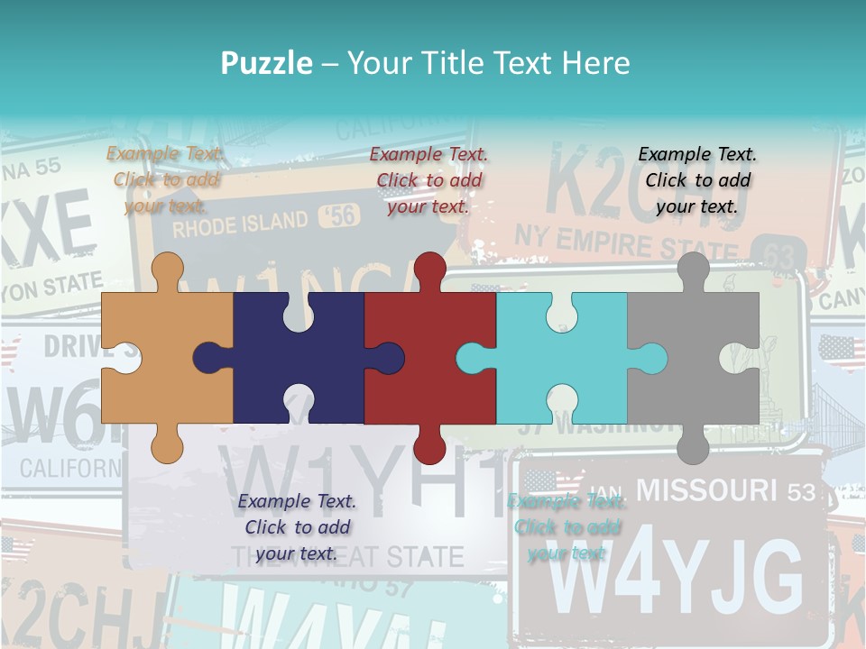 California Road Retro PowerPoint Template