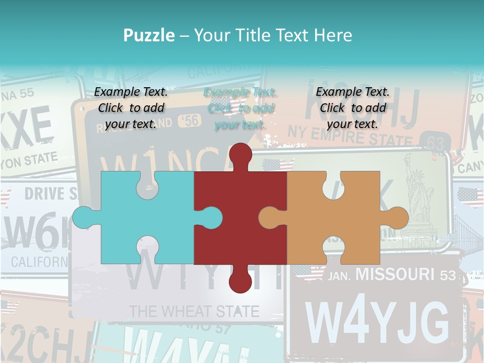 California Road Retro PowerPoint Template