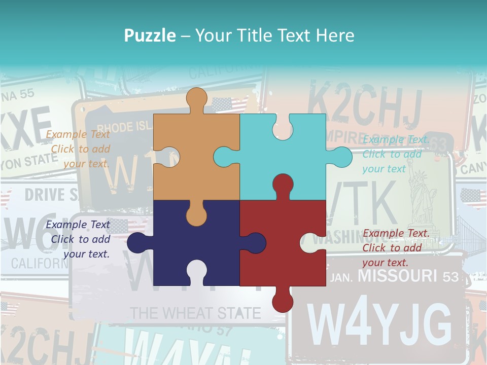 California Road Retro PowerPoint Template