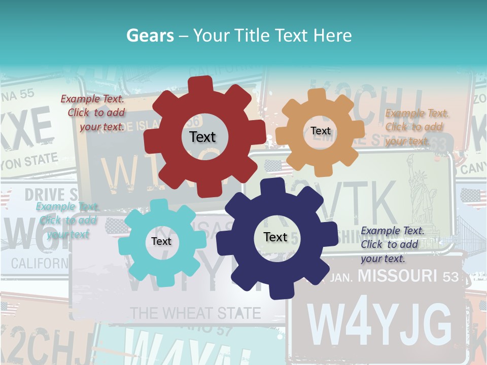 California Road Retro PowerPoint Template