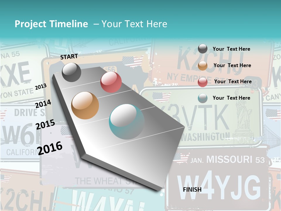 California Road Retro PowerPoint Template