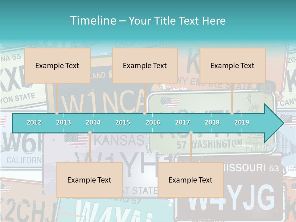 California Road Retro PowerPoint Template