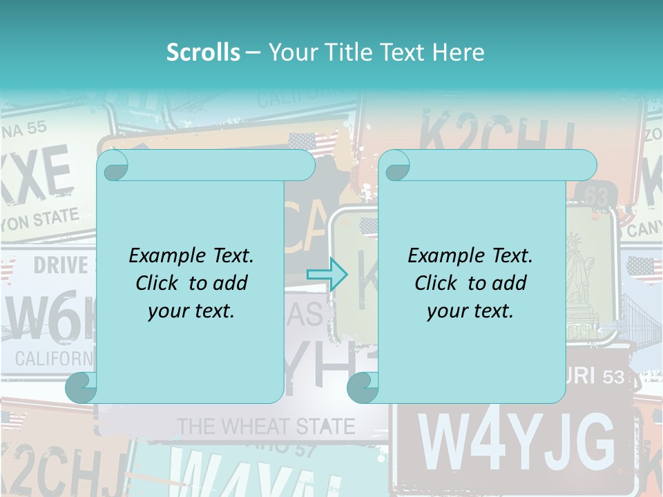 California Road Retro PowerPoint Template