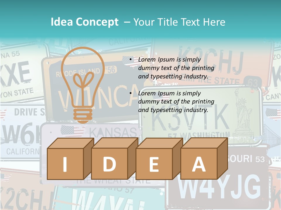 California Road Retro PowerPoint Template