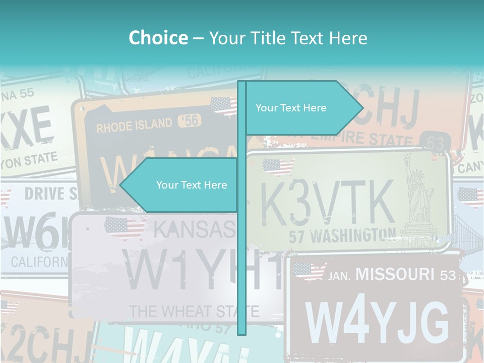 California Road Retro PowerPoint Template