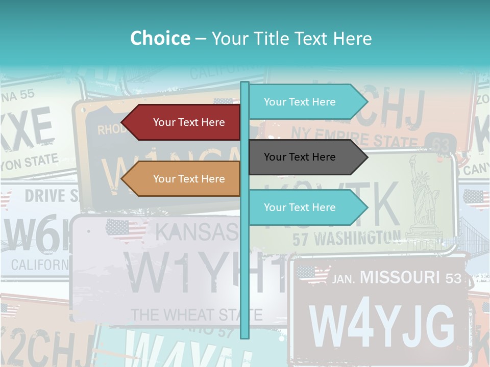 California Road Retro PowerPoint Template