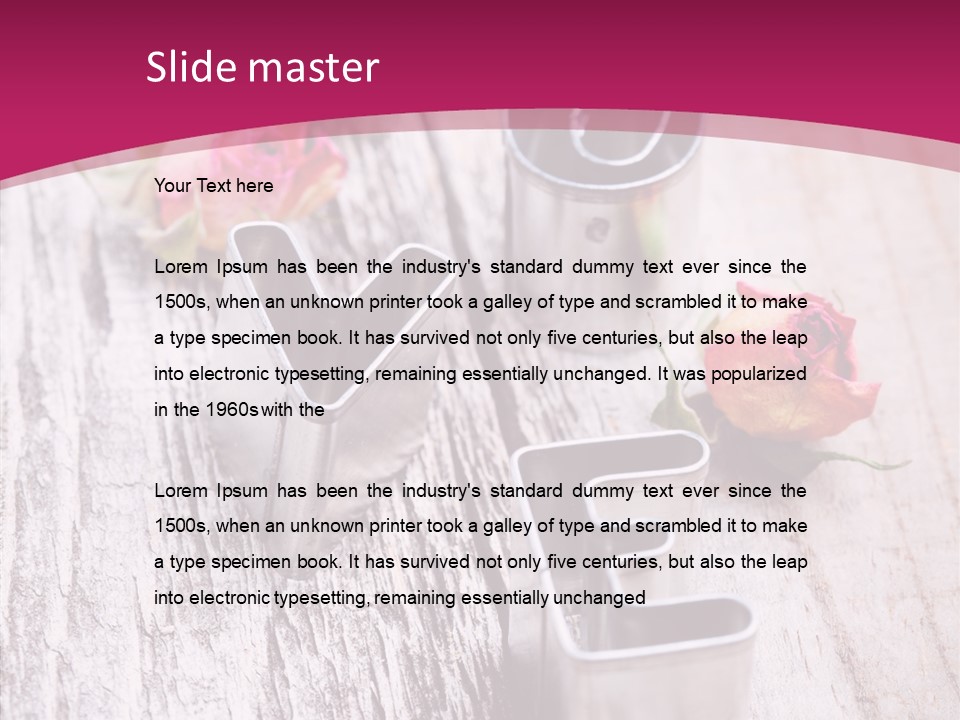 Ornament Pink Cutter PowerPoint Template