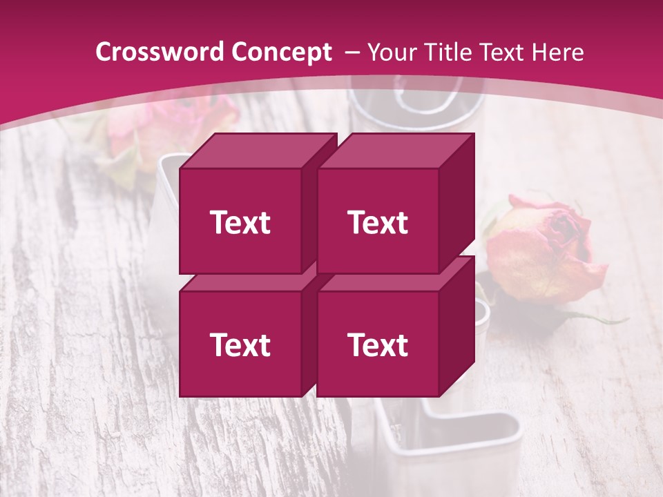 Ornament Pink Cutter PowerPoint Template