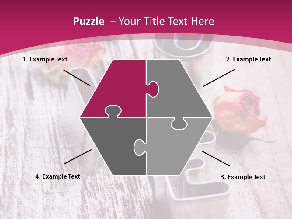 Ornament Pink Cutter PowerPoint Template