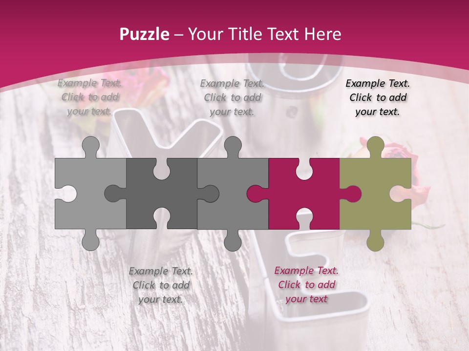 Ornament Pink Cutter PowerPoint Template