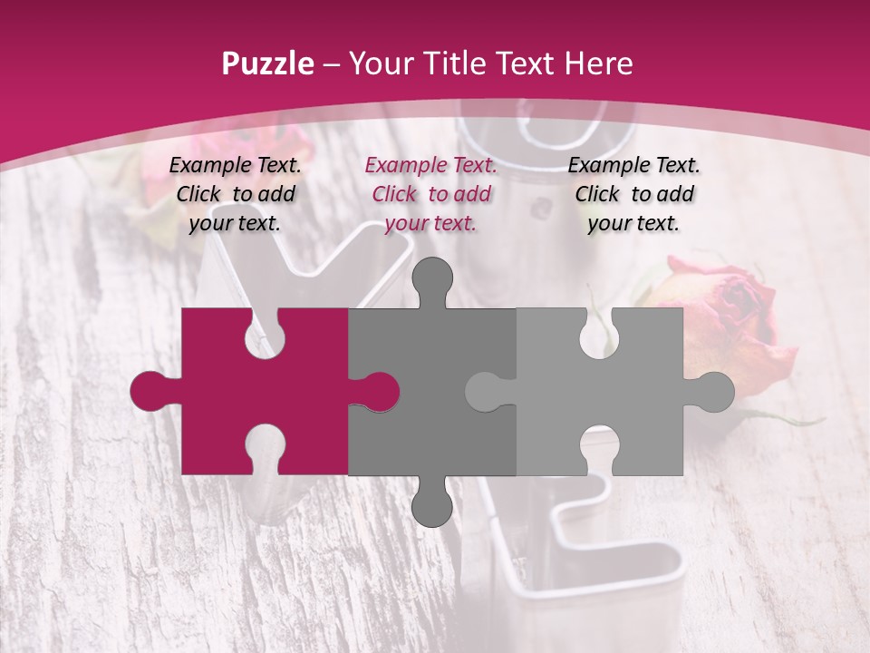 Ornament Pink Cutter PowerPoint Template