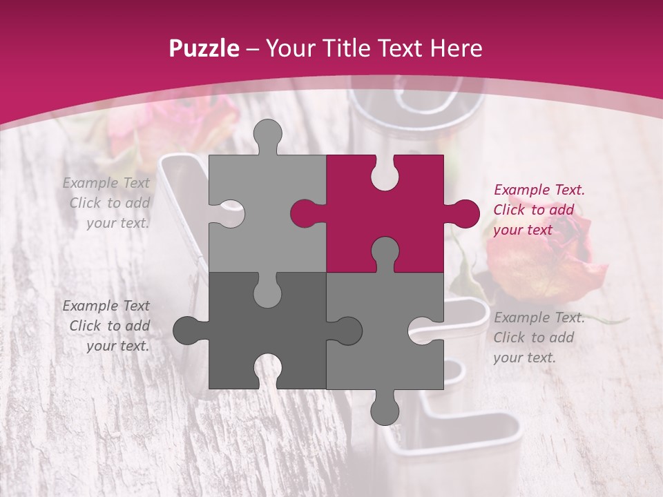 Ornament Pink Cutter PowerPoint Template