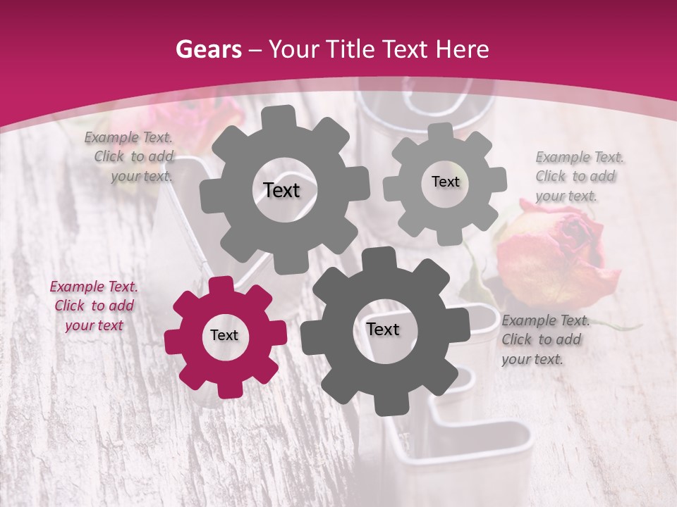 Ornament Pink Cutter PowerPoint Template