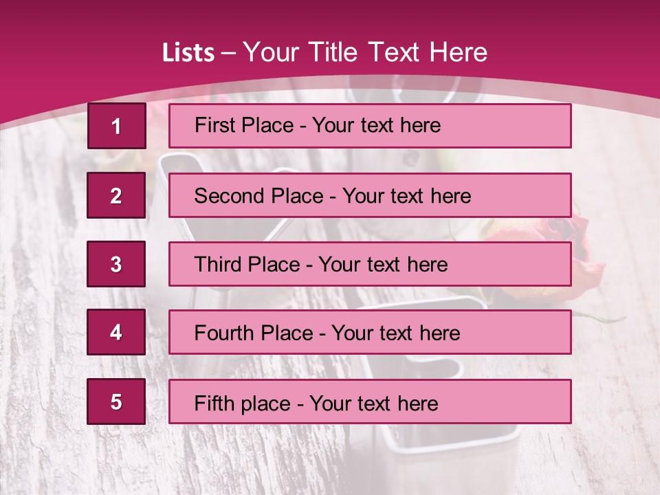 Ornament Pink Cutter PowerPoint Template