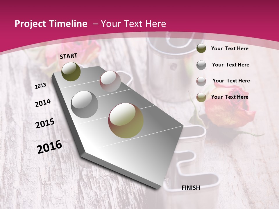 Ornament Pink Cutter PowerPoint Template