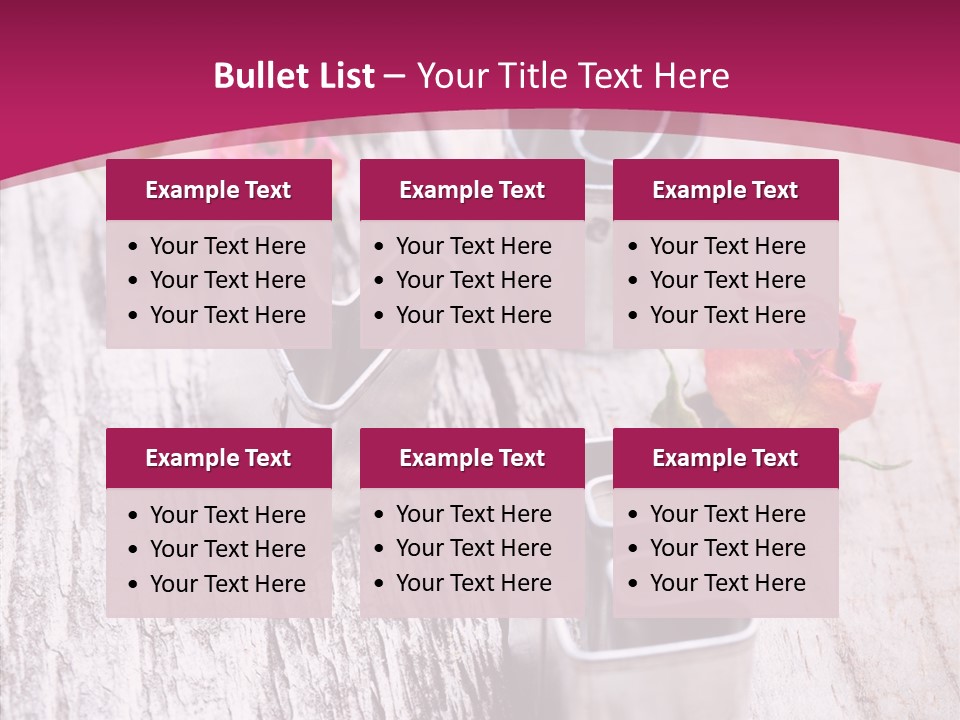 Ornament Pink Cutter PowerPoint Template