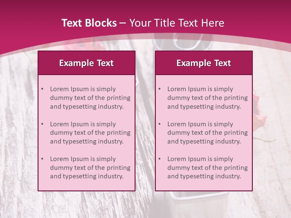 Ornament Pink Cutter PowerPoint Template