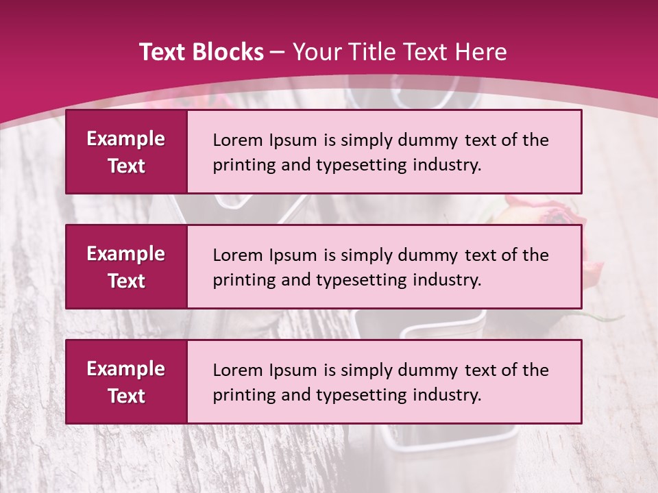 Ornament Pink Cutter PowerPoint Template