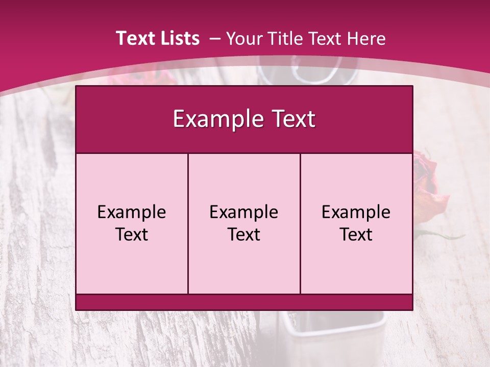 Ornament Pink Cutter PowerPoint Template