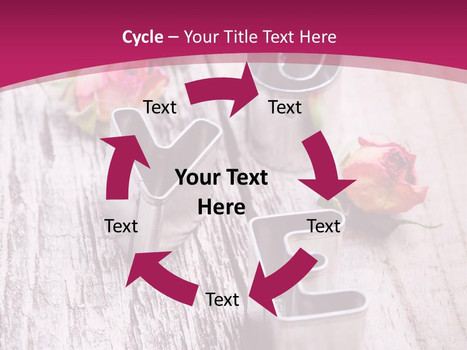 Ornament Pink Cutter PowerPoint Template