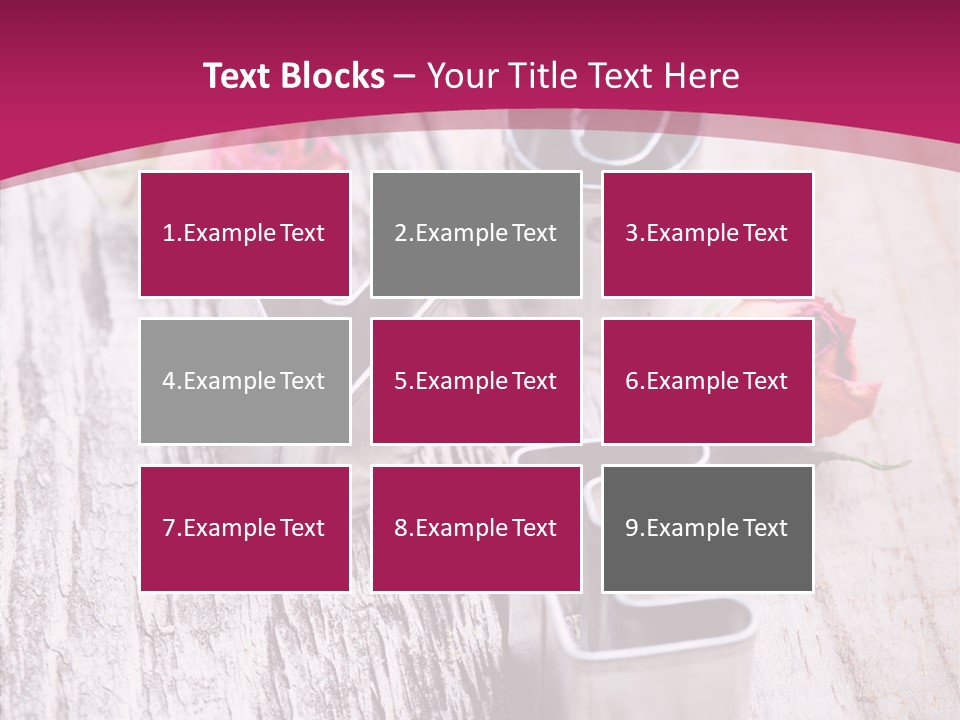 Ornament Pink Cutter PowerPoint Template