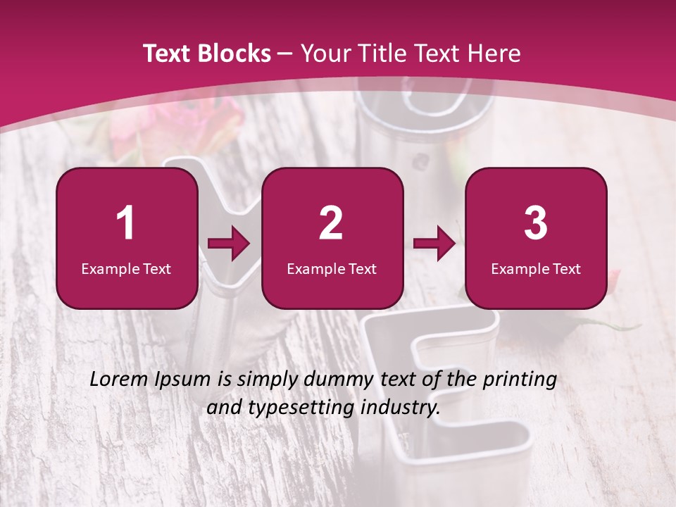 Ornament Pink Cutter PowerPoint Template