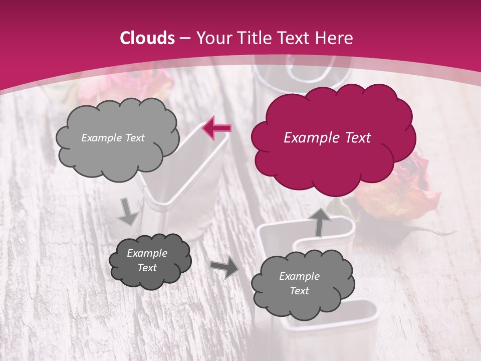 Ornament Pink Cutter PowerPoint Template