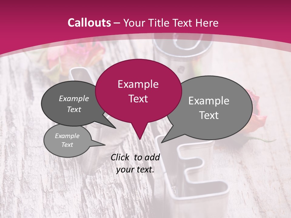 Ornament Pink Cutter PowerPoint Template