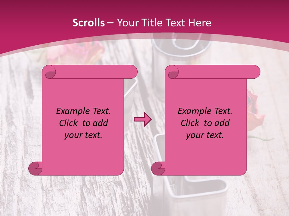 Ornament Pink Cutter PowerPoint Template