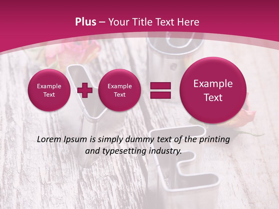 Ornament Pink Cutter PowerPoint Template