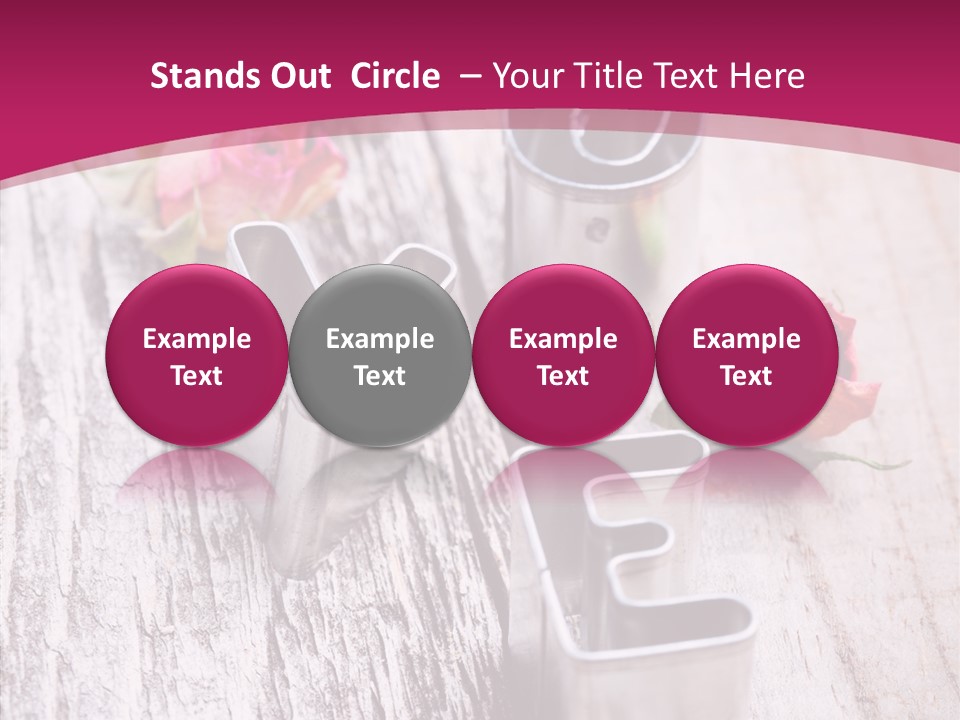 Ornament Pink Cutter PowerPoint Template