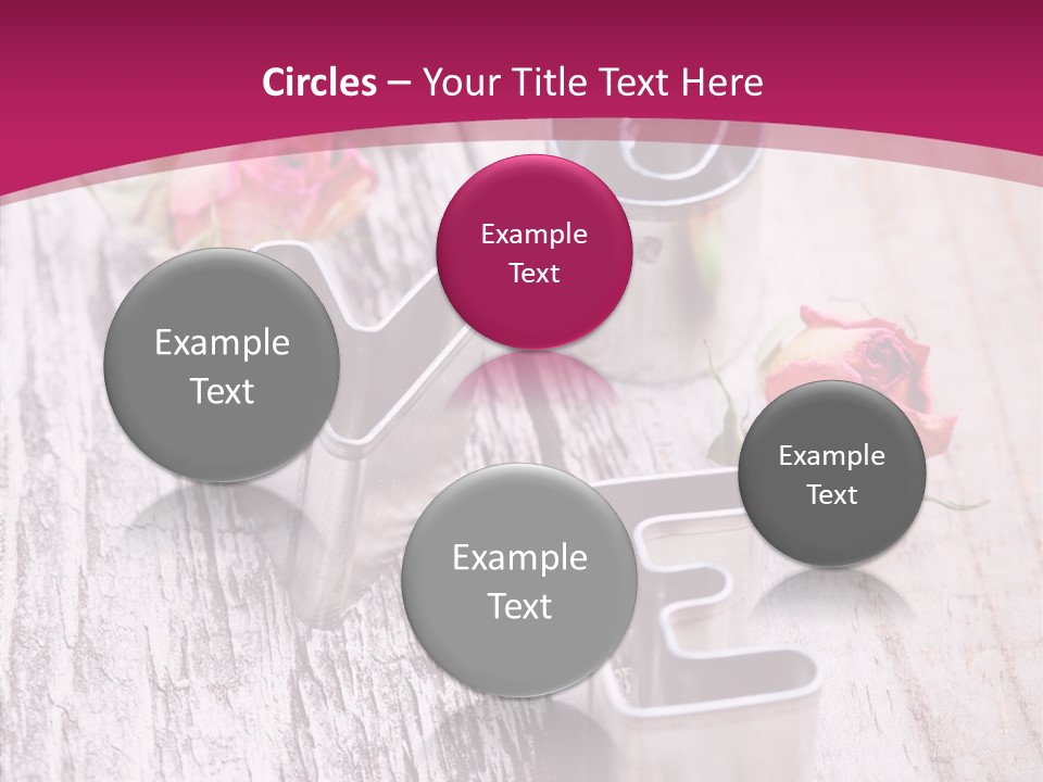 Ornament Pink Cutter PowerPoint Template