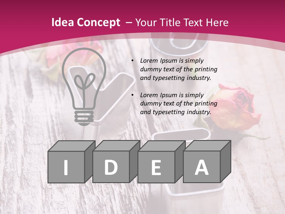 Ornament Pink Cutter PowerPoint Template