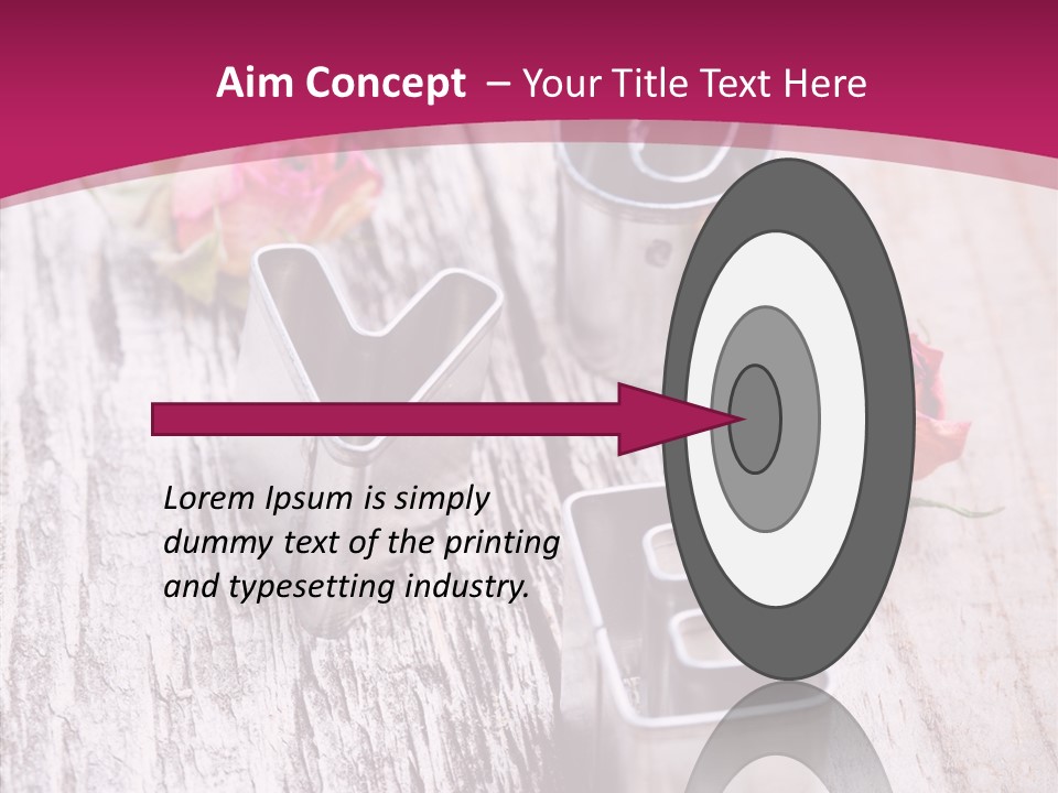 Ornament Pink Cutter PowerPoint Template