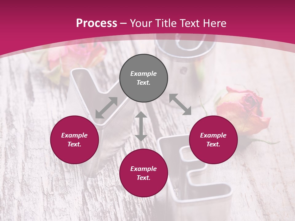 Ornament Pink Cutter PowerPoint Template