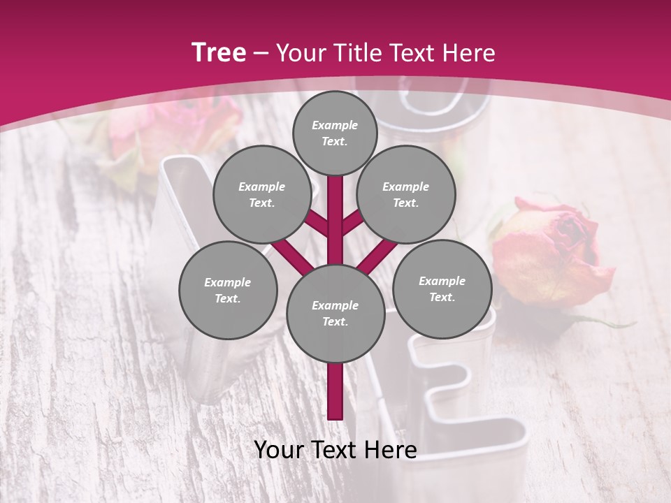 Ornament Pink Cutter PowerPoint Template