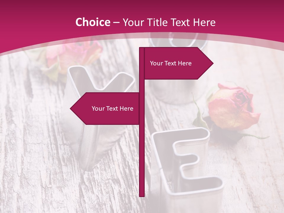 Ornament Pink Cutter PowerPoint Template