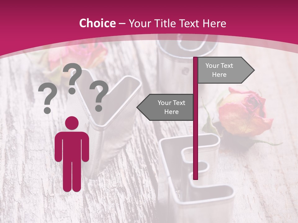 Ornament Pink Cutter PowerPoint Template