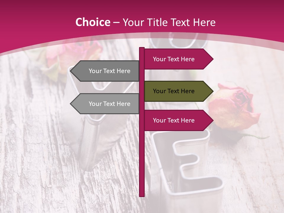 Ornament Pink Cutter PowerPoint Template