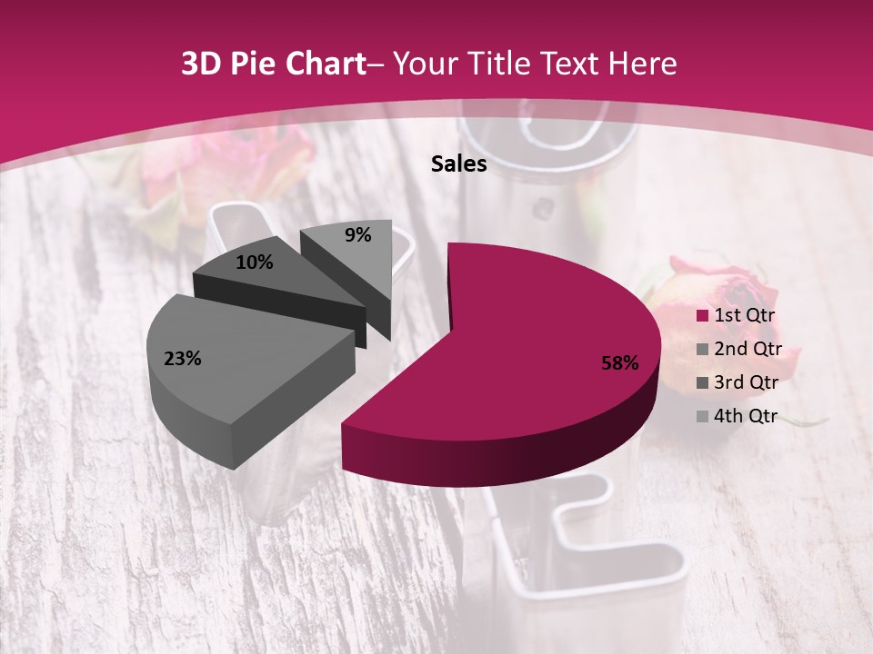 Ornament Pink Cutter PowerPoint Template