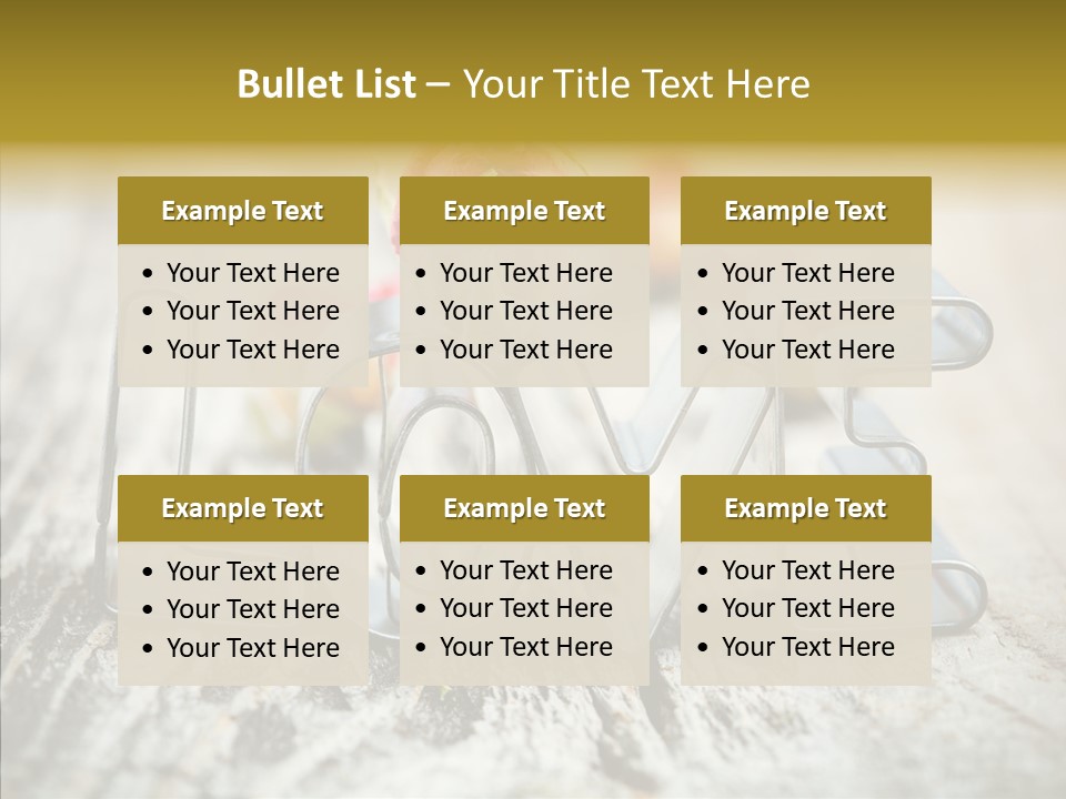 Wood Cooking Festive PowerPoint Template
