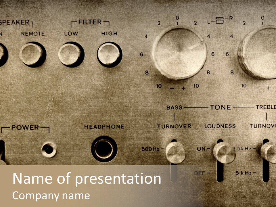 Retro Amp Seventies PowerPoint Template