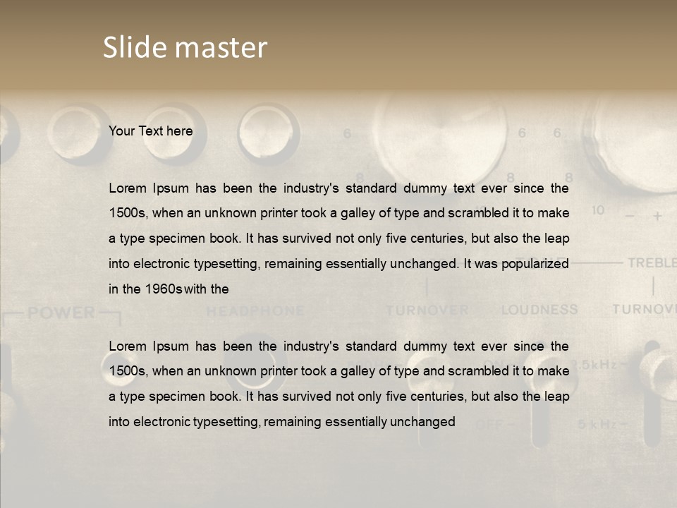 Retro Amp Seventies PowerPoint Template