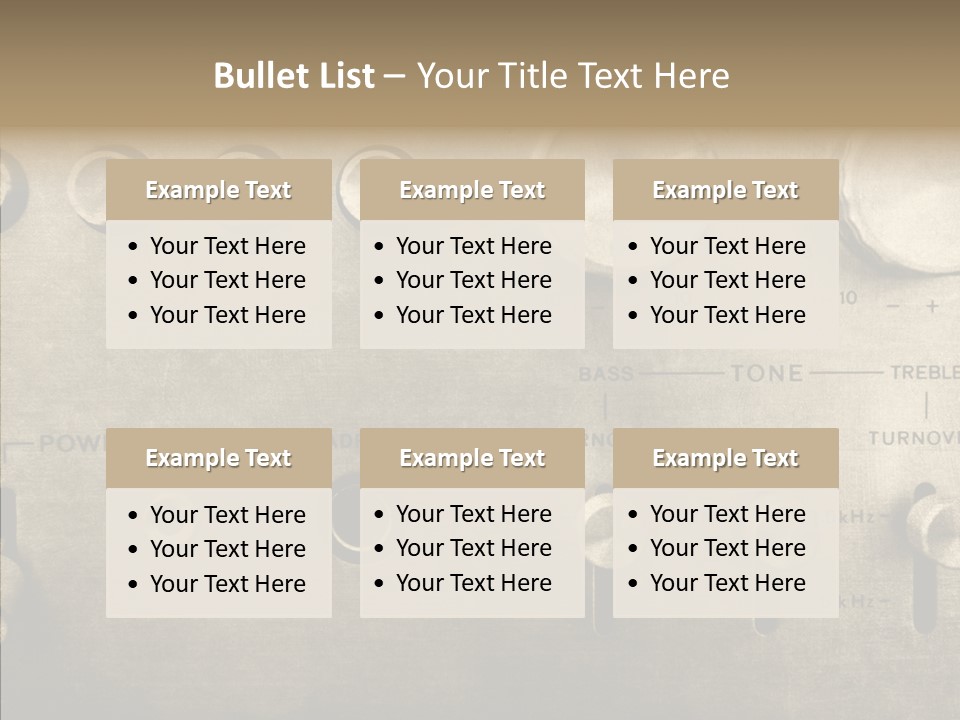 Retro Amp Seventies PowerPoint Template