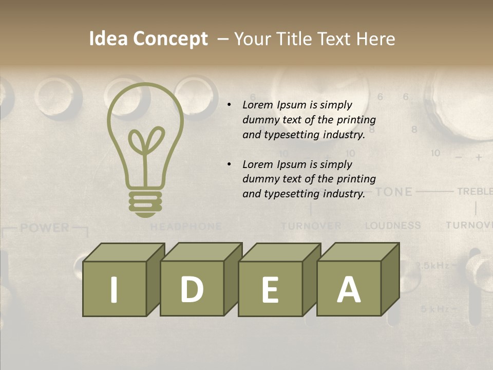 Retro Amp Seventies PowerPoint Template