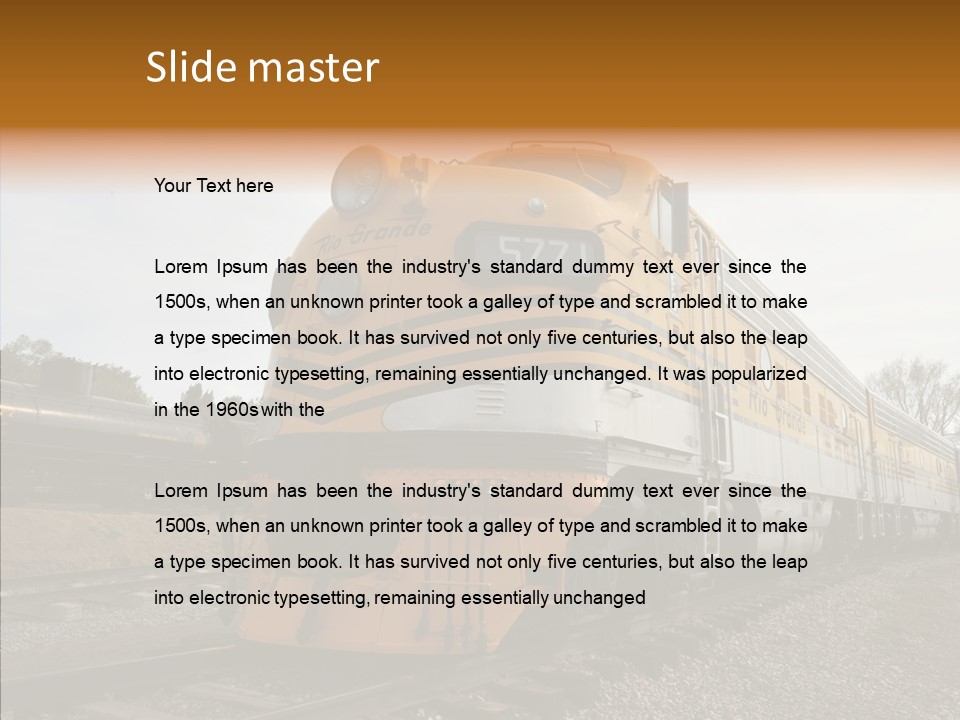 Light Funnel Tracks PowerPoint Template