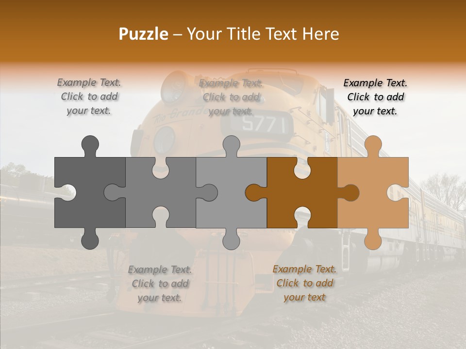 Light Funnel Tracks PowerPoint Template