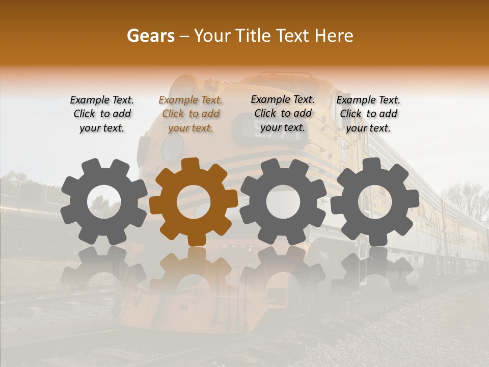 Light Funnel Tracks PowerPoint Template