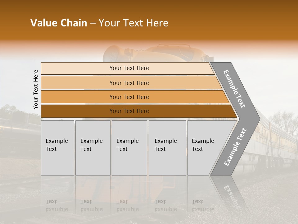 Light Funnel Tracks PowerPoint Template