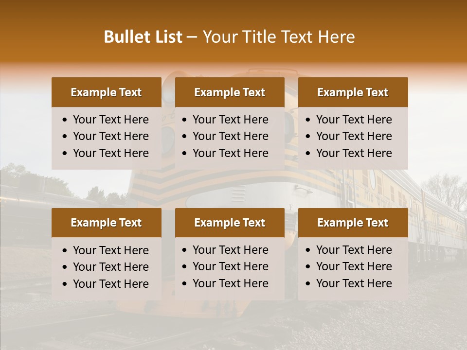 Light Funnel Tracks PowerPoint Template